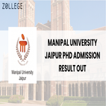Manipal University Jaipur PhD Admission Result Out